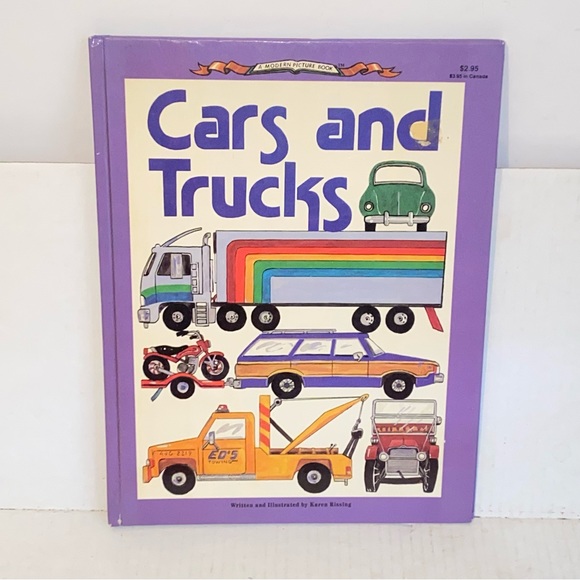 Vintage 1985 Cars and Trucks by Karen Rissing Hardcover 1st Printing - Picture 12 of 12